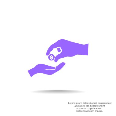 Sadaka web simgesi vermek