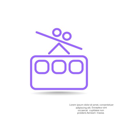 Füniküler demiryolu simgesi