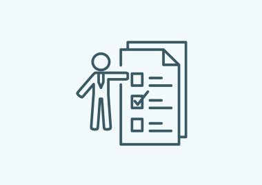 İnsan ile web simgesi listelemek için