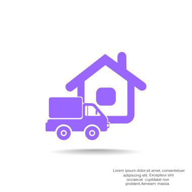 Kamyon evi web simgesinin yanında