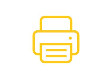 Kağıt web simgesi ile çalışma yazıcı 