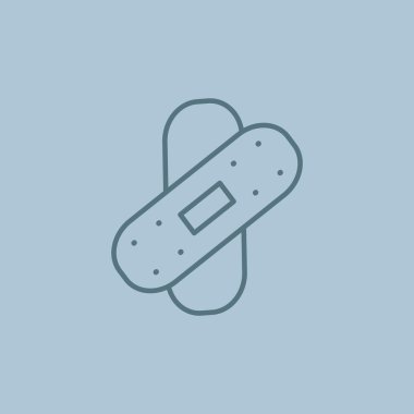 Bandaj sıva basit web simgesi