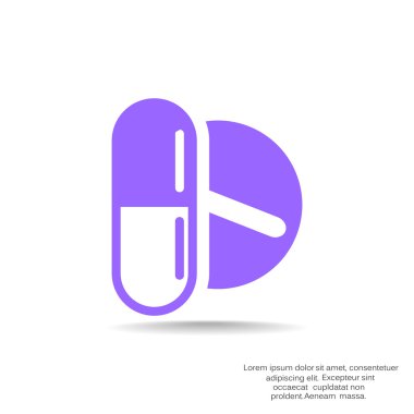 Tıbbi hapları web simgesi