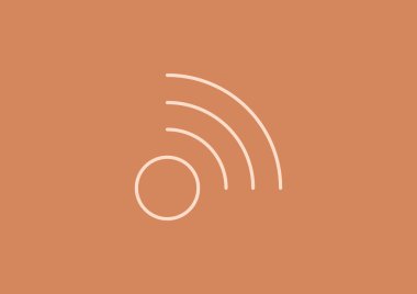 Kablosuz dalgalar web simgesi 