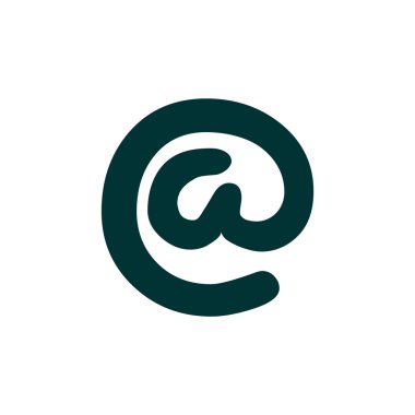 Geniş e-posta işareti web simgesi