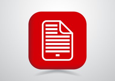 Belge dosya basit web simgesi