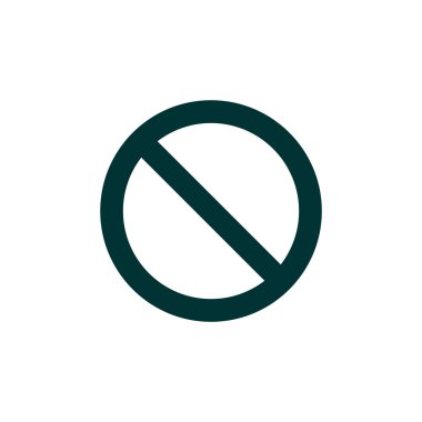yasak işareti web simgesi