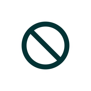 yasak işareti web simgesi