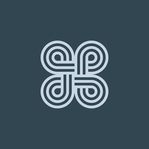 Muster Dekor Web-Symbol — Stockvektor