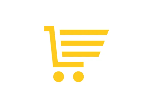 Carrito de compras icono web simple — Vector de stock