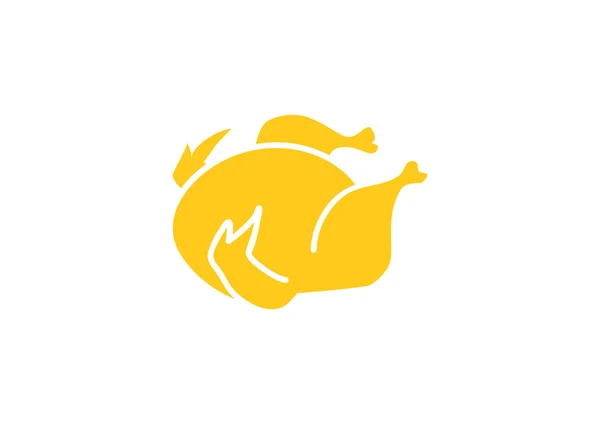 Icona web pollo arrosto — Vettoriale Stock