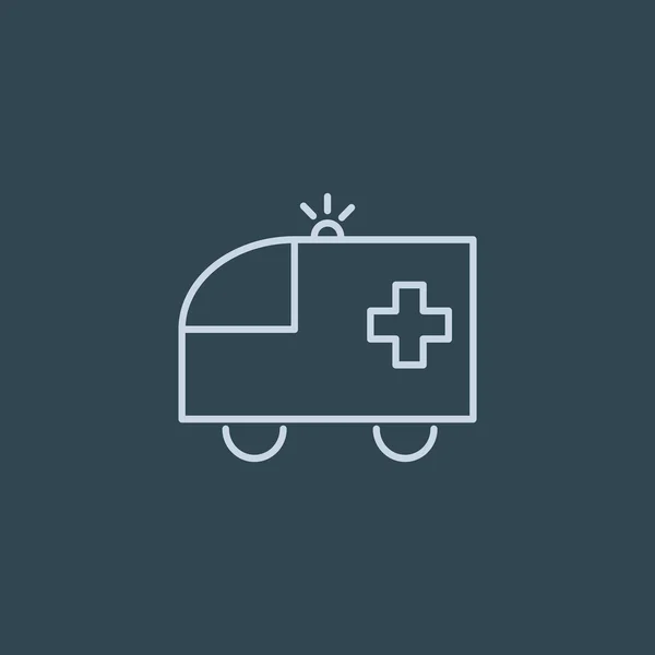 Ambulancia icono web — Vector de stock