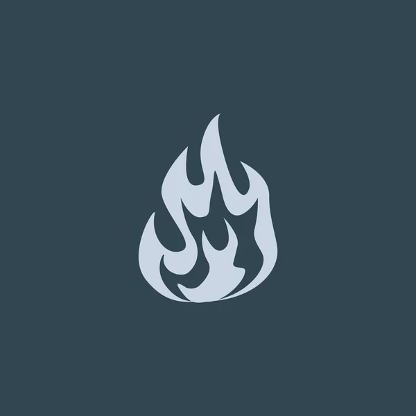 Brand vlammen web pictogram — Stockvector