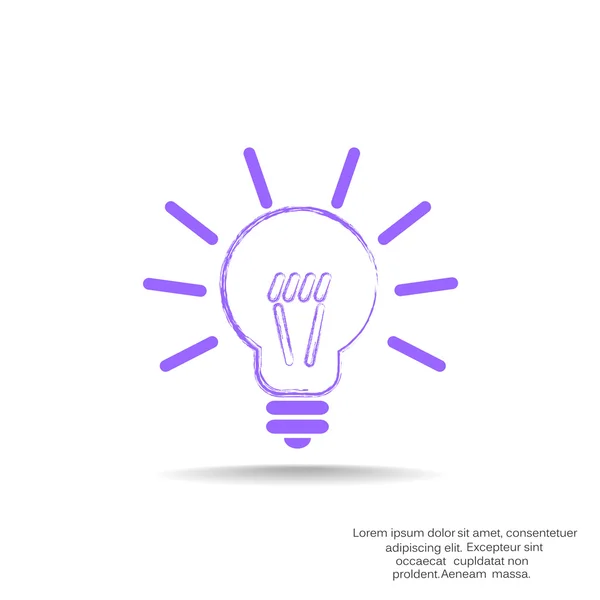 Signo de luz ideas — Vector de stock