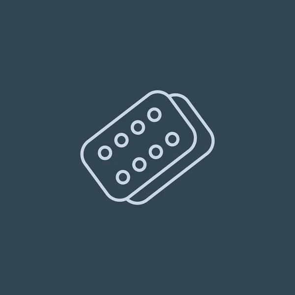 Bandage plâtre simple icône web — Image vectorielle