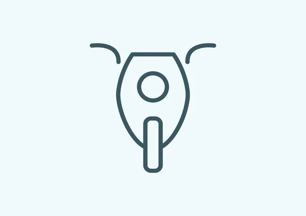 Icono web de motocicleta — Vector de stock