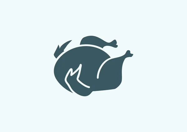 Reasted chicken web icon — стоковый вектор