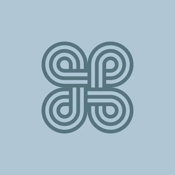 Muster Dekor Web-Symbol — Stockvektor