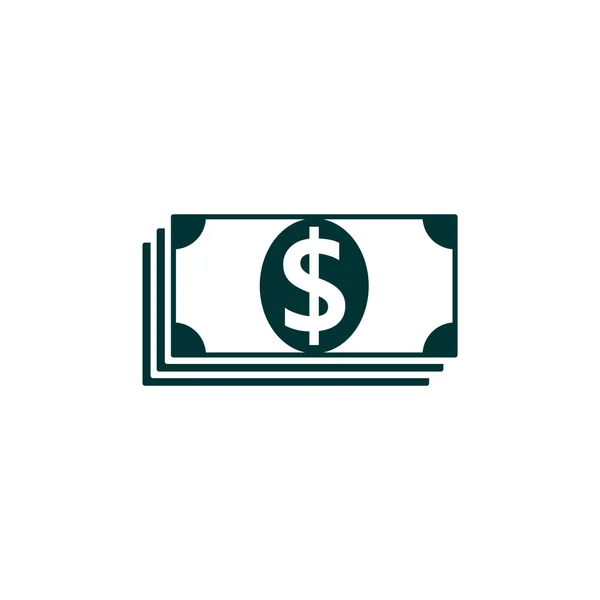 Stapel voor dollar web icon — Stockvector