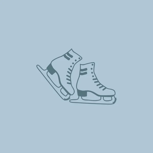 Schaatsen web pictogram — Stockvector