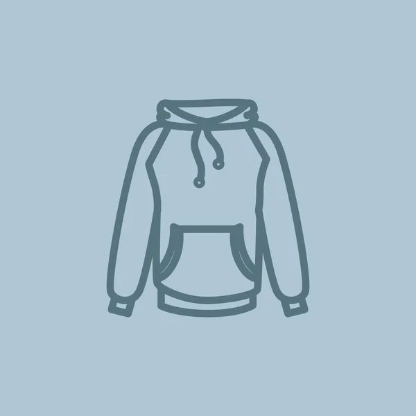 Hoodie Web-Ikone — Stockvektor