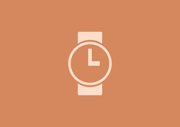 Horloge web pictogram — Stockvector