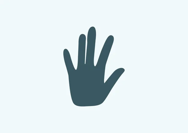 Pictogram van een hand stop web — Stockvector