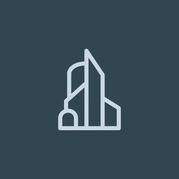 Simbol pusat bisnis - Stok Vektor
