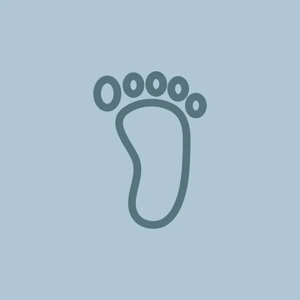Ikon kaki telanjang - Stok Vektor