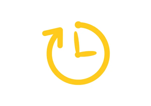 Horloge web pictogram — Stockvector