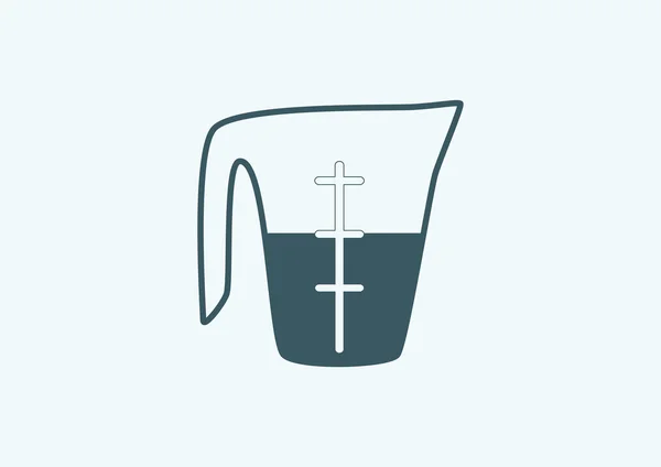 测量杯的液体图标 — 图库矢量图片