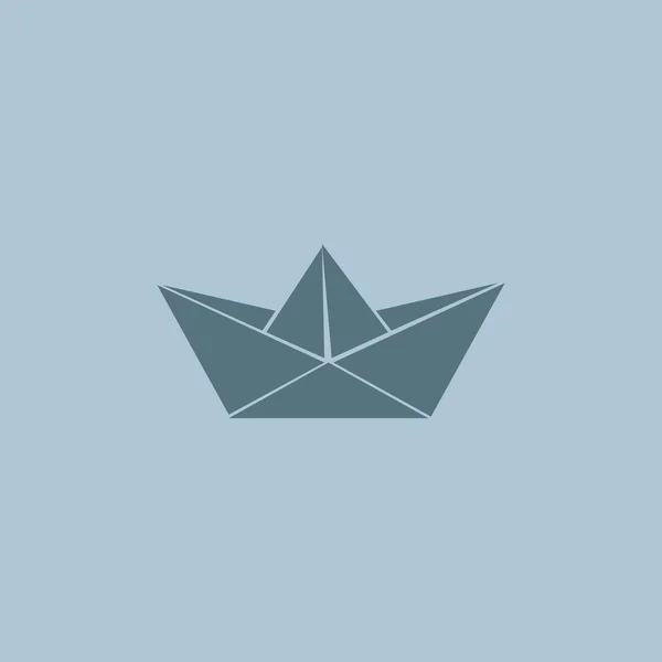 Paper ship icon — Stok Vektör