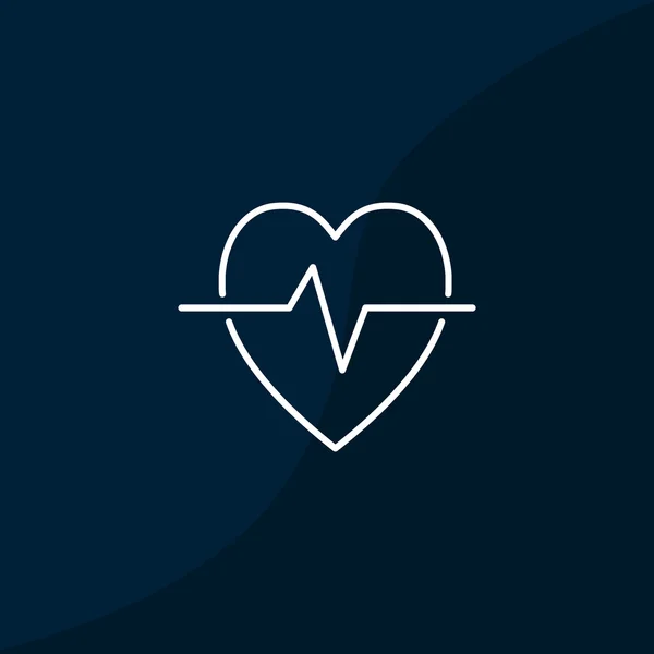 Heartbeat web icon — Stock Vector