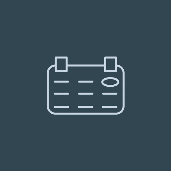 Organizador simple icono web — Vector de stock