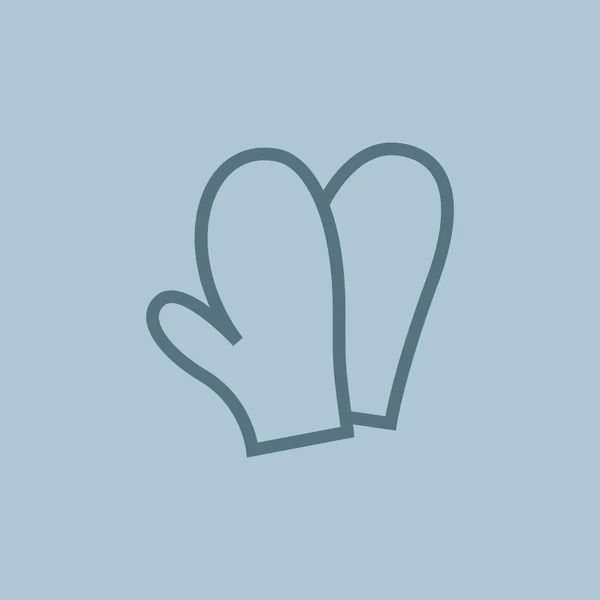 Handschuhe Web-Symbol — Stockvektor