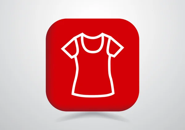 T-Shirt Web-Ikone — Stockvektor