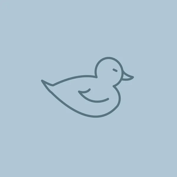 Juguete pato icono — Vector de stock