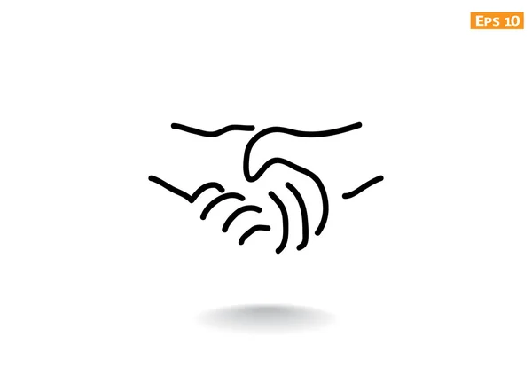 Handshake icon web icon — Stock Vector