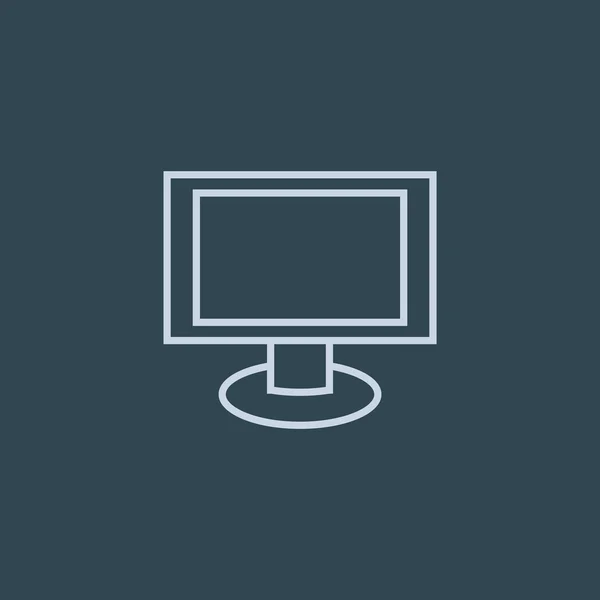 Blank monitor screen web icon