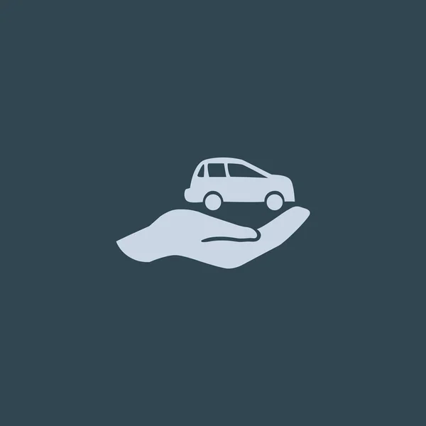 Ikon web Asuransi Mobil - Stok Vektor