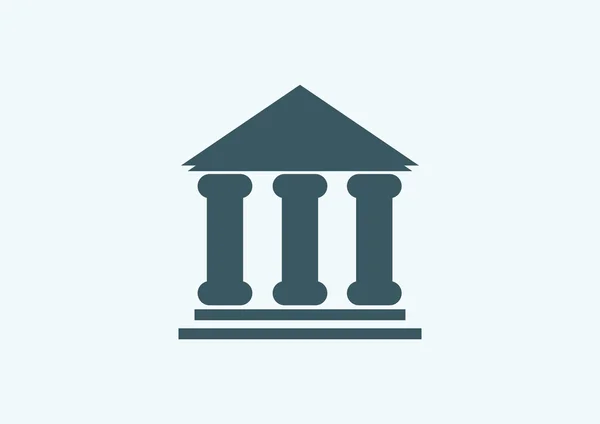 Иконка банка — стоковый вектор