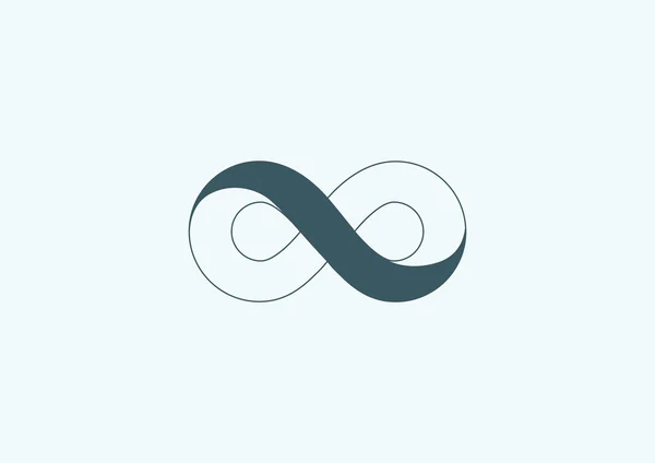 Icono de signo infinito — Vector de stock