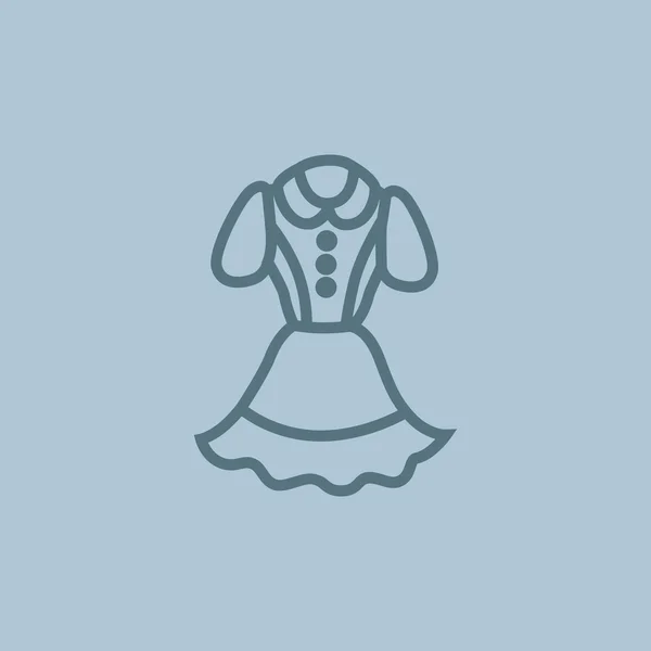 Dress web icon — Stock Vector