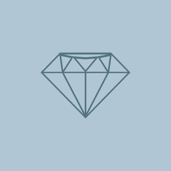 Icono web de diamantes, concepto de lujo — Archivo Imágenes Vectoriales
