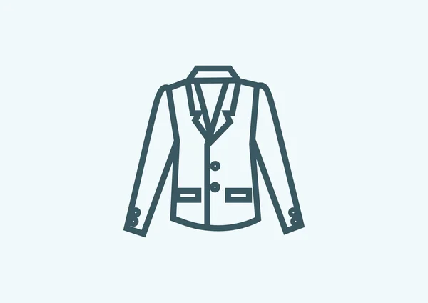 Куртка плоская икона — стоковый вектор