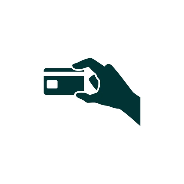 Carte de crédit à main — Image vectorielle