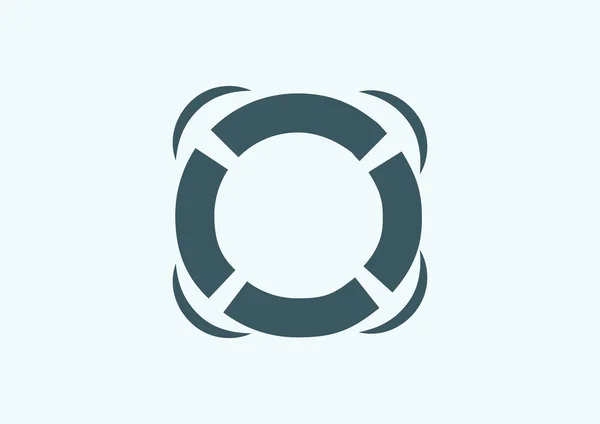 Lifebuoy flat icon — Stock Vector