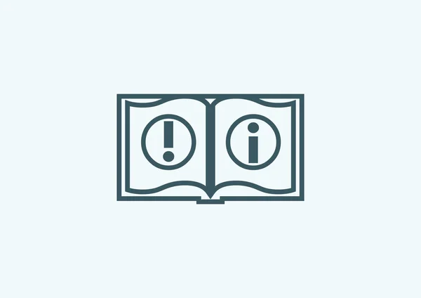 Book information web icon — Stock Vector