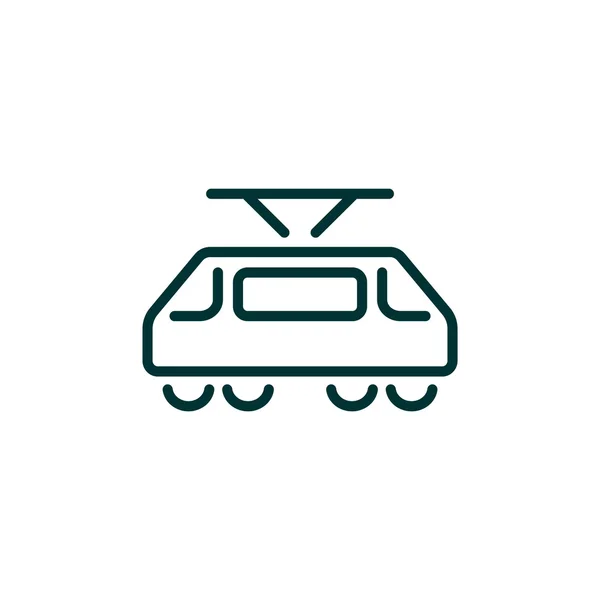 Tram web pictogram — Stockvector