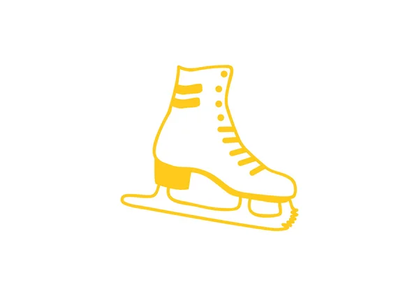 Schaatsen web pictogram — Stockvector